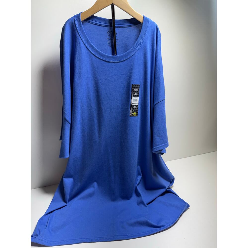 Athletic Men’s T Shirt Sz 4XL (58-60) Moisture Wicking Short Sleeve Crew New